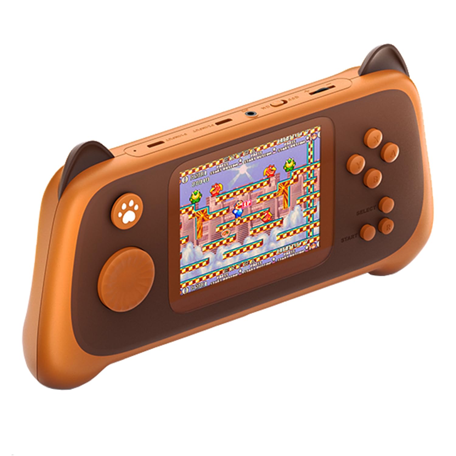 Console di gioco portatile con 666 classici FC Games Retro Mini Game Machine 3 pollici supporto schermo a colori per uscita TV, regali di compleanno per gli amici (arancione)