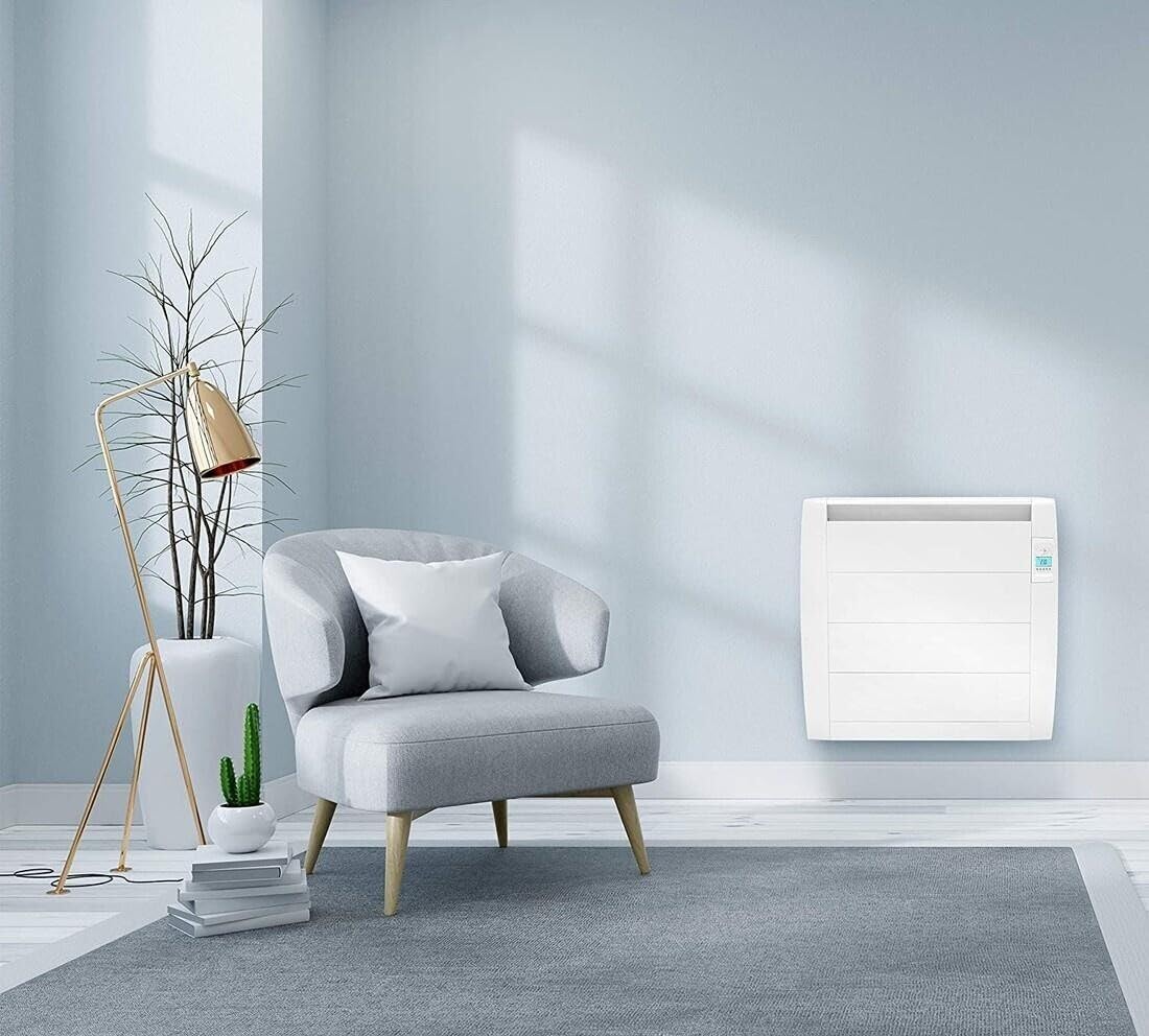 Emisor térmico sin fluido 1500W, eficiente y compacto, ideal para calefacción en espacios reducidos y control de temperatura.