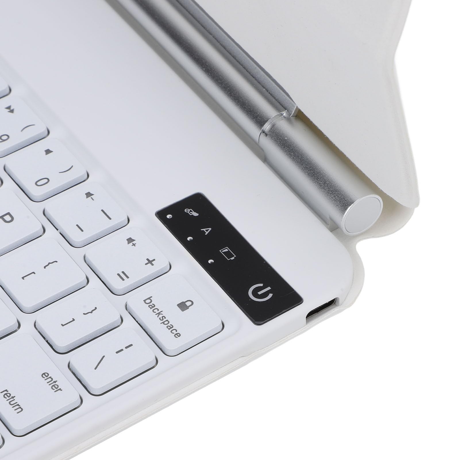 Custodia per Tastiera per Tablet, Custodia per Tastiera TouchPad Design con Supporto Galleggiante Magnetico per Tablet (WHITE)