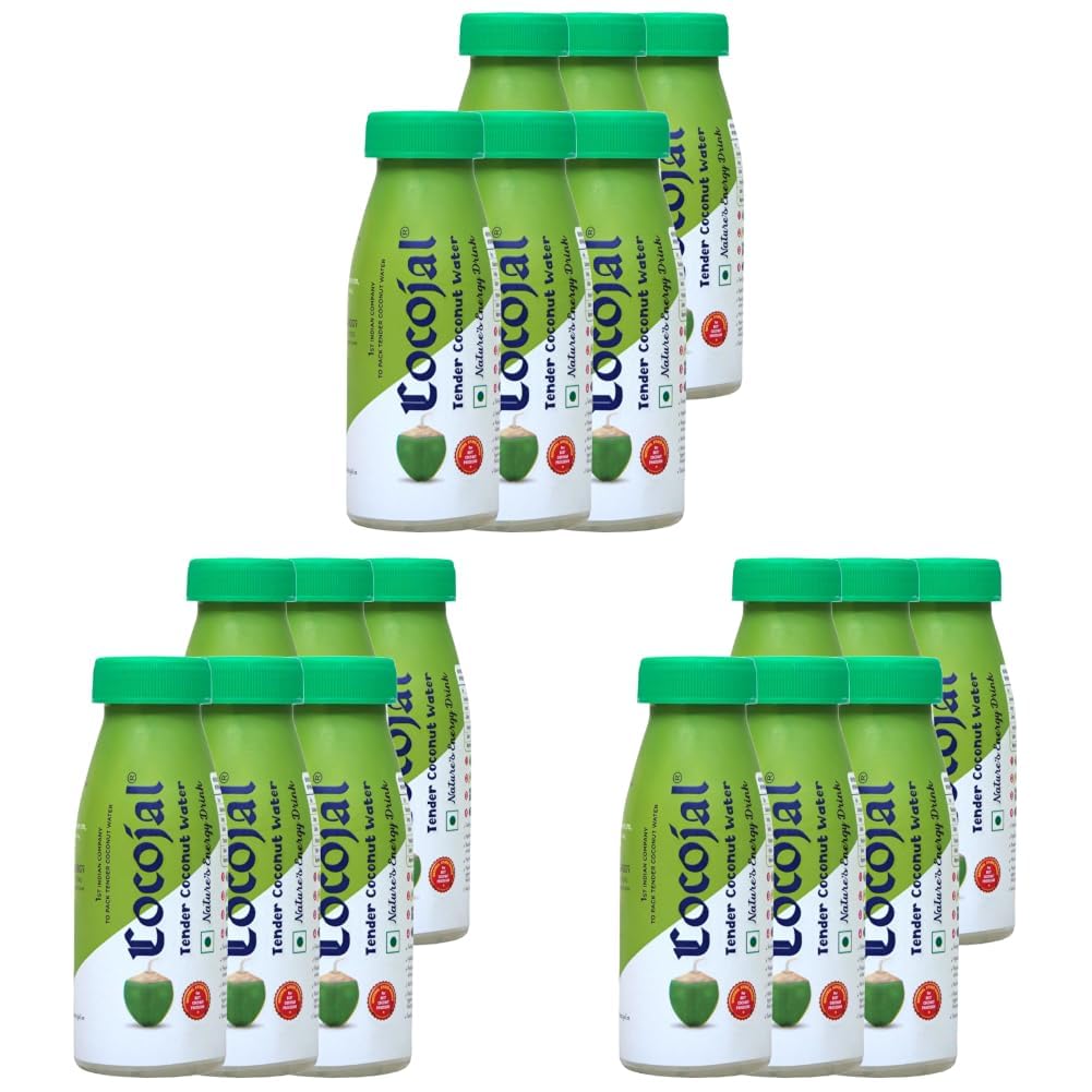 Cocojal Natural Tender Coconut Water | No Added Flavours | No Added Sugars | Not From Concentrate | 200ml (Pack of 18)-picture-11