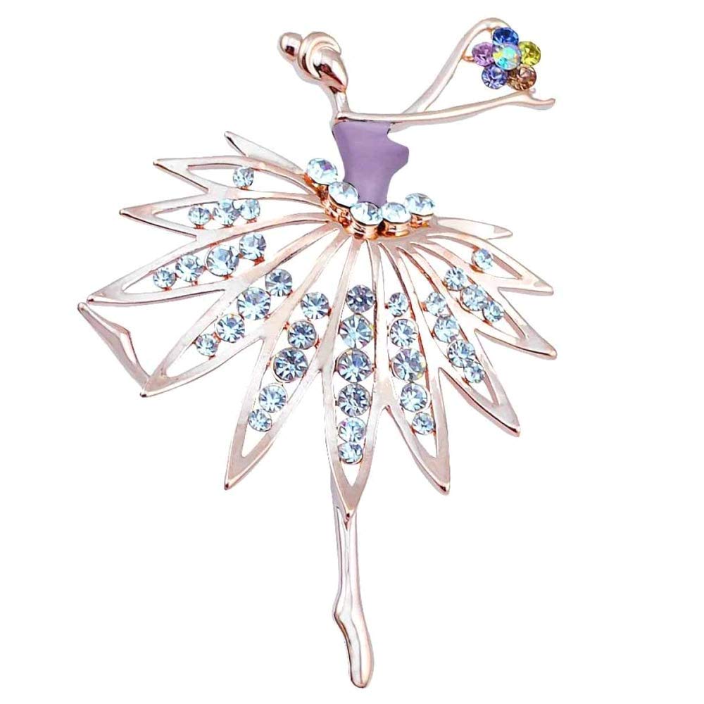 University Trendz Elegant Dancing Girl Bridal Brooch Pin for Girls & Women | Valentine Gifts for Girlfriend, Women, Wife (Purple-Gold) (B08PSNZDRR) Amazon Price History, Amazon Price Tracker