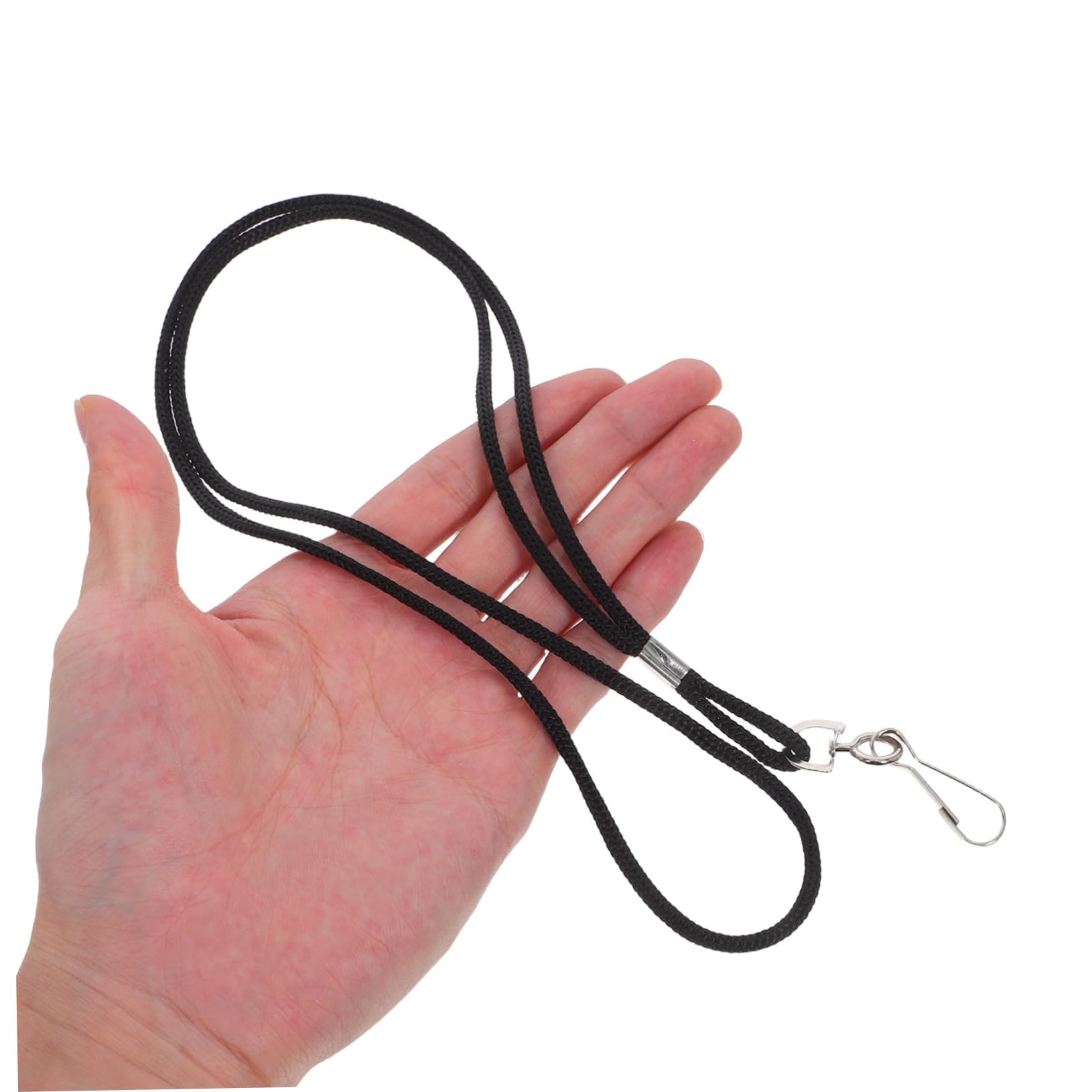 Mipcase 100pezzi Cordino Porta Badge Con Clip Laccetto Per Tessere Identificative Design Leggero e Resistente Per Uso Quotidiano in Ufficio Scuola o Eventi