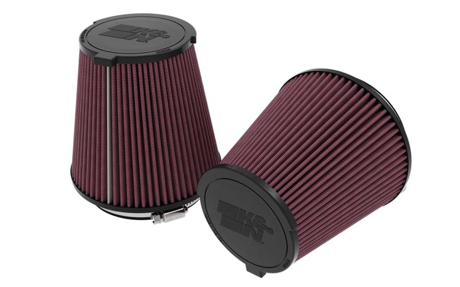 K&N Filtro de Aire de Reemplazo compatible con Ford Mustang V8 5.0 2024- (E-0630) (Juego de 2 piezas)
