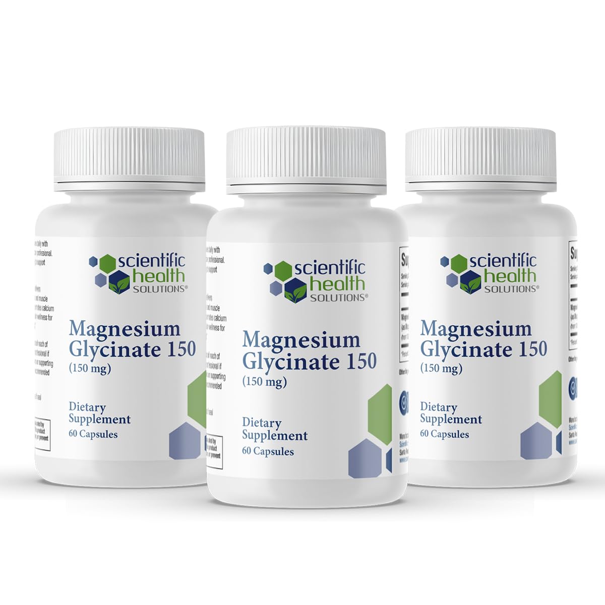Magnesium Glycinate 150mg Chelated (3 Pack)