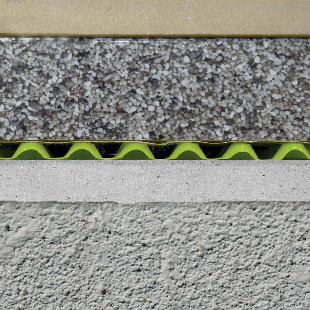 Draintec 8, Polyethylene Drainage Membrane with Double Drainage Channel and Non-Woven Fabric