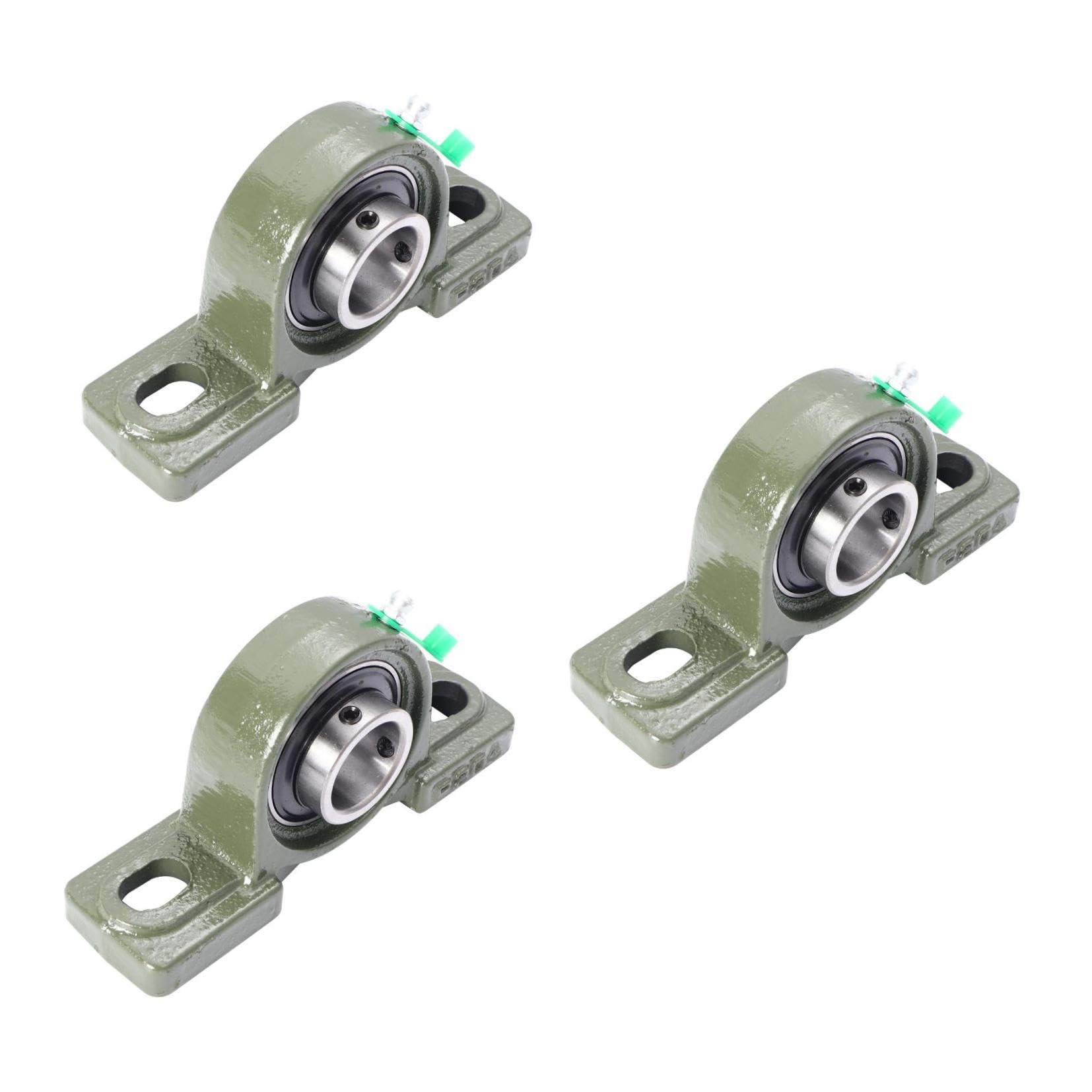 Ciieeo 3 Set Cuscinetti Sfera Autoallineanti Cuscinetto Con Base Ghisa E Antipolvere Per Macchine Cnc E Precisione 2 Pezzi*3
