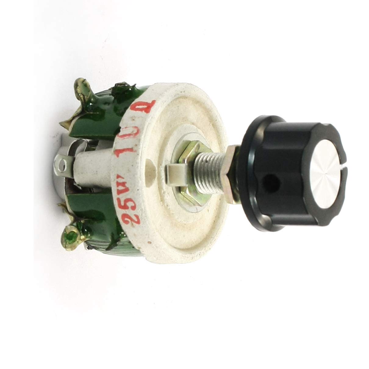 Aexit Potentiometer/Rheostat aus Keramik, regelbarer Widerstand, Kegelform, 25°W, 10°Ohm