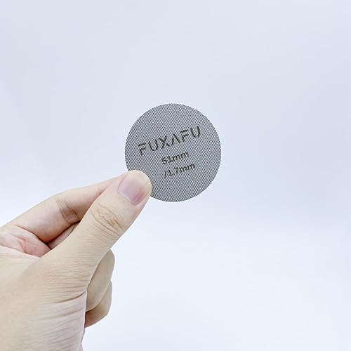 Miniatura 2 de Pantalla de disco de espresso de 2.008 in, filtro de café reutilizable de acero inoxidable 316, herramienta profesional de barista para máquinas de