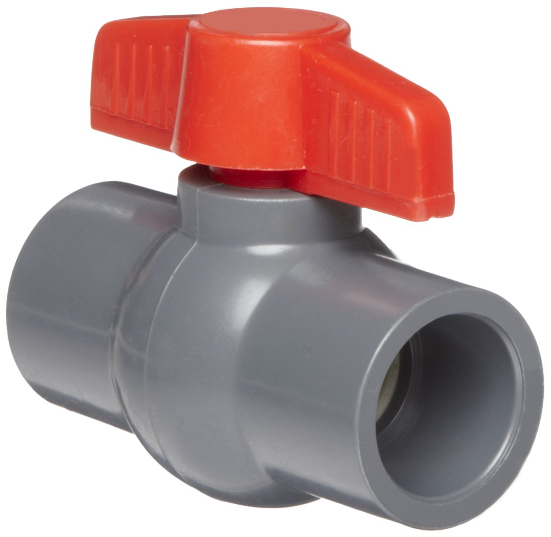 Hayward QVC1007SSEG Series QVC Compact Ball Valve, Socket End, Gray, 3/