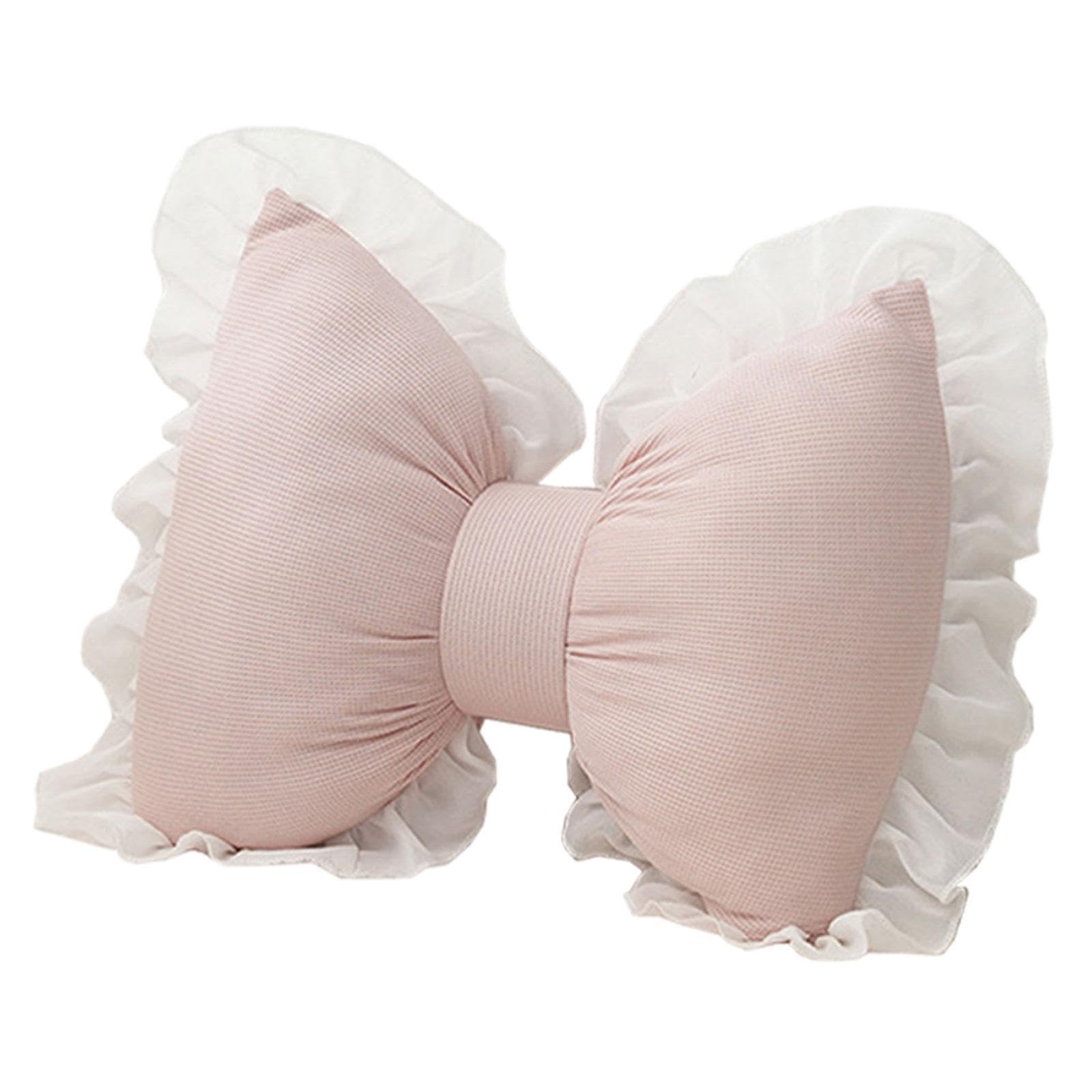 Bowknot Shaped Pillow Breathable Bedside Cushion for Indoor Living Room Sofa Pink|Home & Garden | Home Déco |1 Cute Bow Cushion