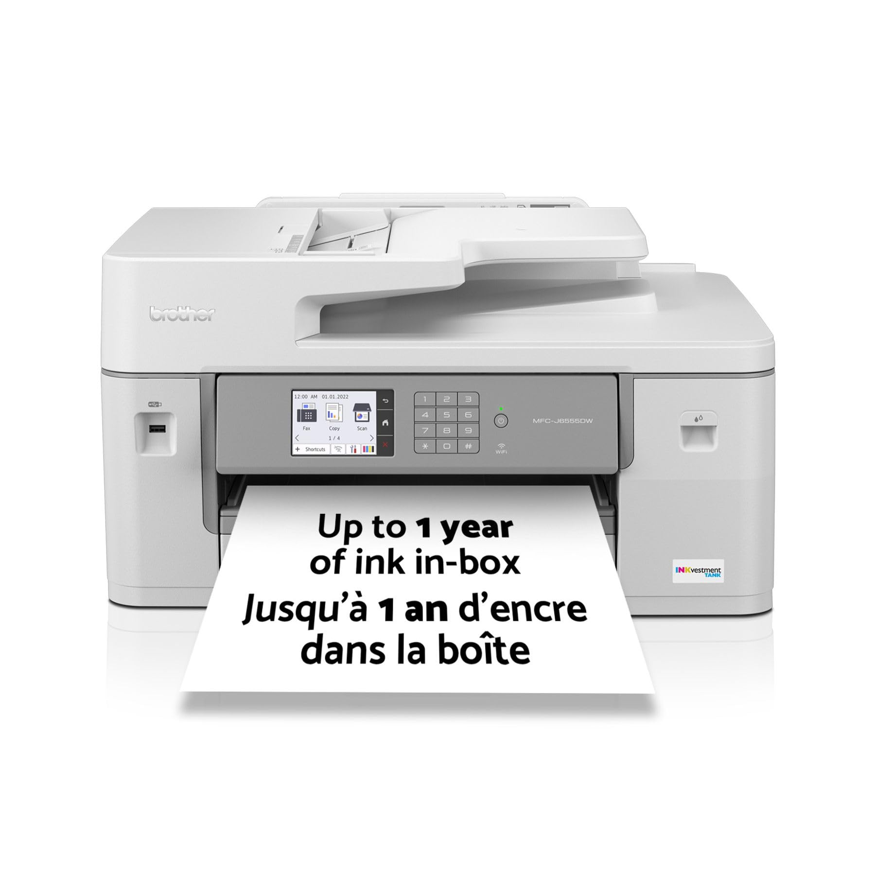 Brother INKvestment Tank MFC-J6955DW All-in-One Business A3 Colour Inkjet Printer with Wireless, Duplex Printing and Scanning-Print more, save more with a Brother Refresh Subscription!