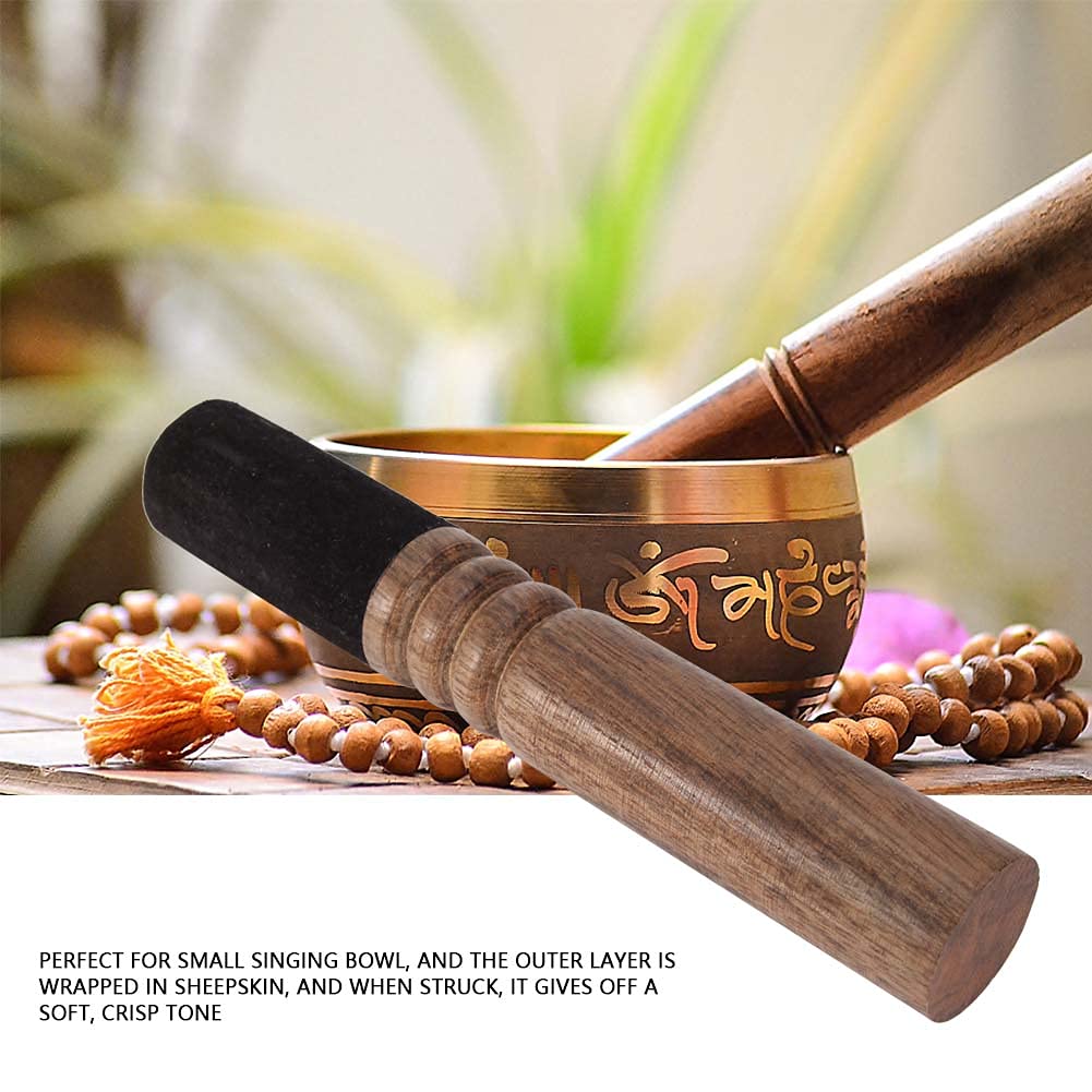 Maillet Pour Bol Chantant Tibétain En Feutre, Bâton Pour Bol Chantant Tibetain En Feutre Baton Pour Bol Chantant En Bois~p145163762