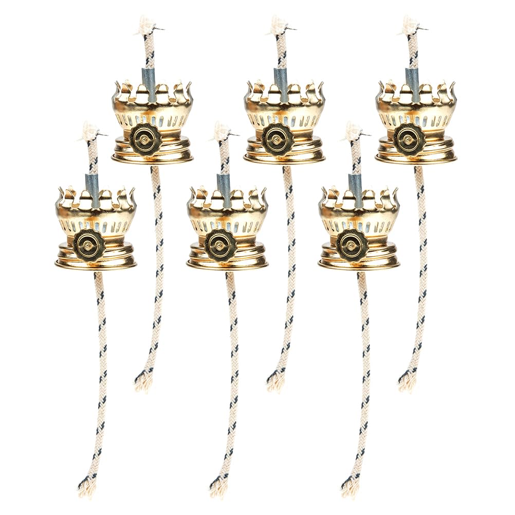 Brûleurs pour lampe à pétrole Levemolo en métal avec mèches de rechange pour lampe vintage x6