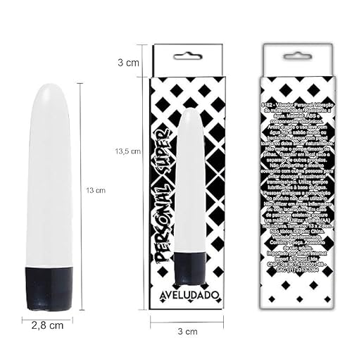 Vibrador Power Personal Aveludado 13cm Cores Variadas