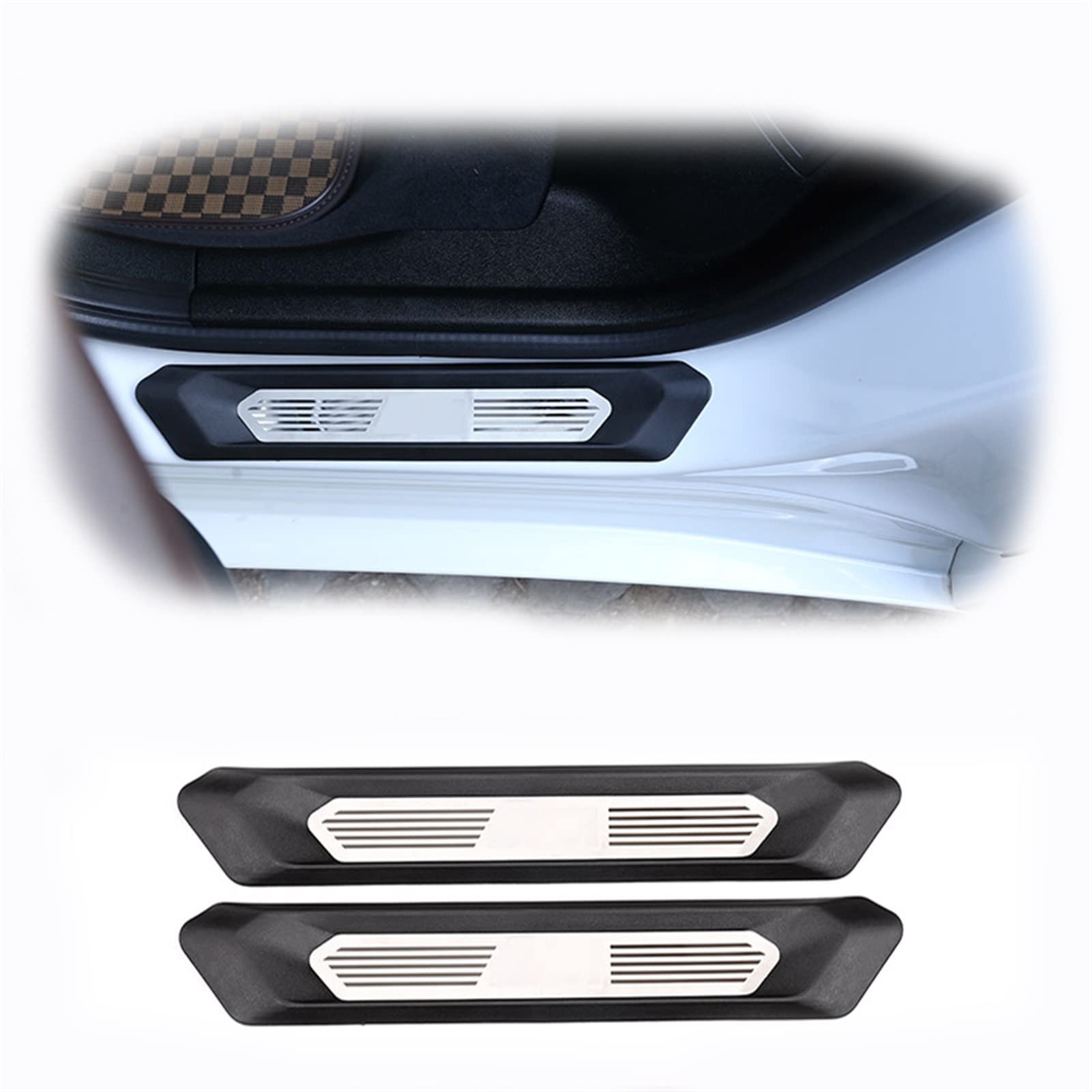 Steel Interior Rear Car Door Sill Protector Cover Tirm Für BMW X3 G01 2018-2020