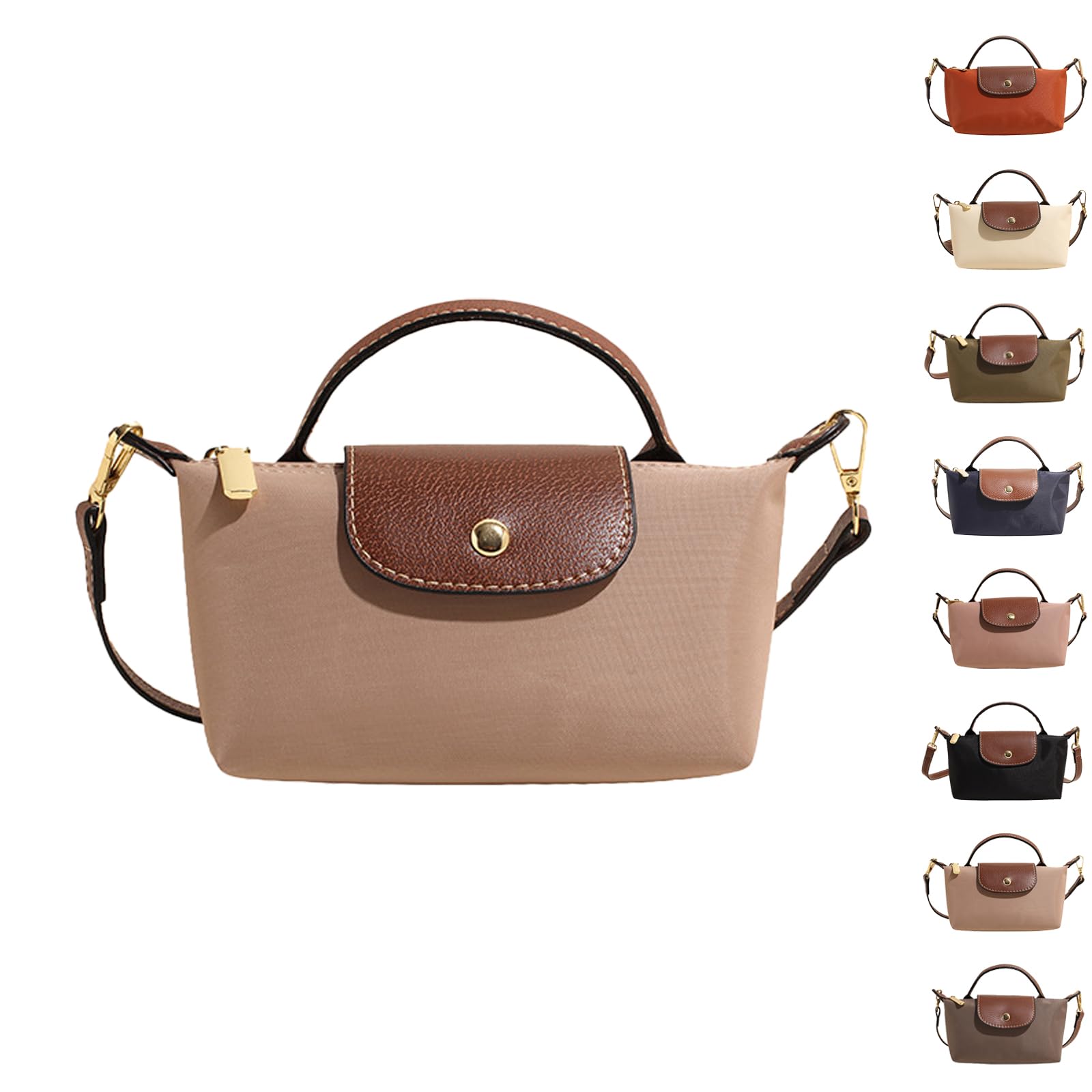 Ladies Color Block Mini Satchel Square Handbag Solid Color with Adjustable Strap Shoulder Bag