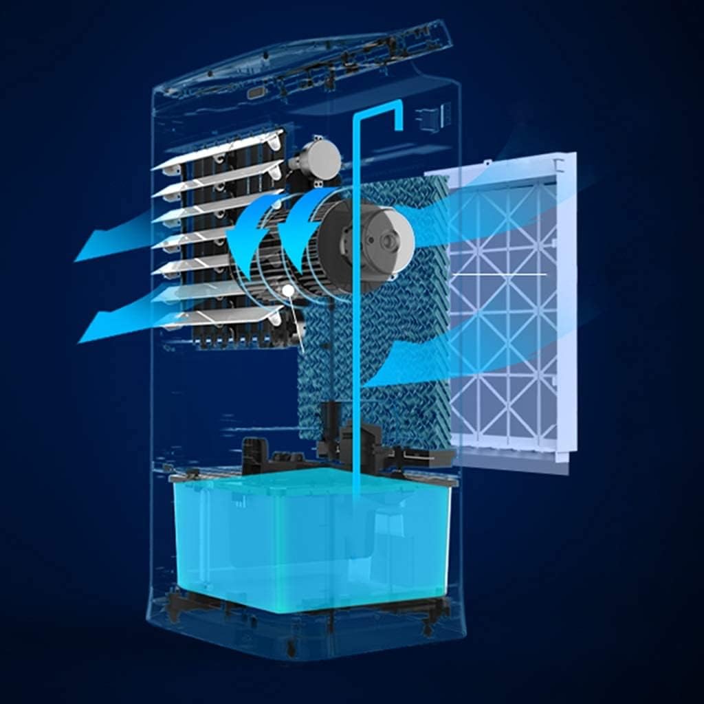 Air Cooler for Home Office Air Coolers Evaporative Coolers Humidifier Air Conditioner Whit Remote Control Misting Evaporativ Portable Small Fan and Bladeless Noiseless Fan for Office Dorm