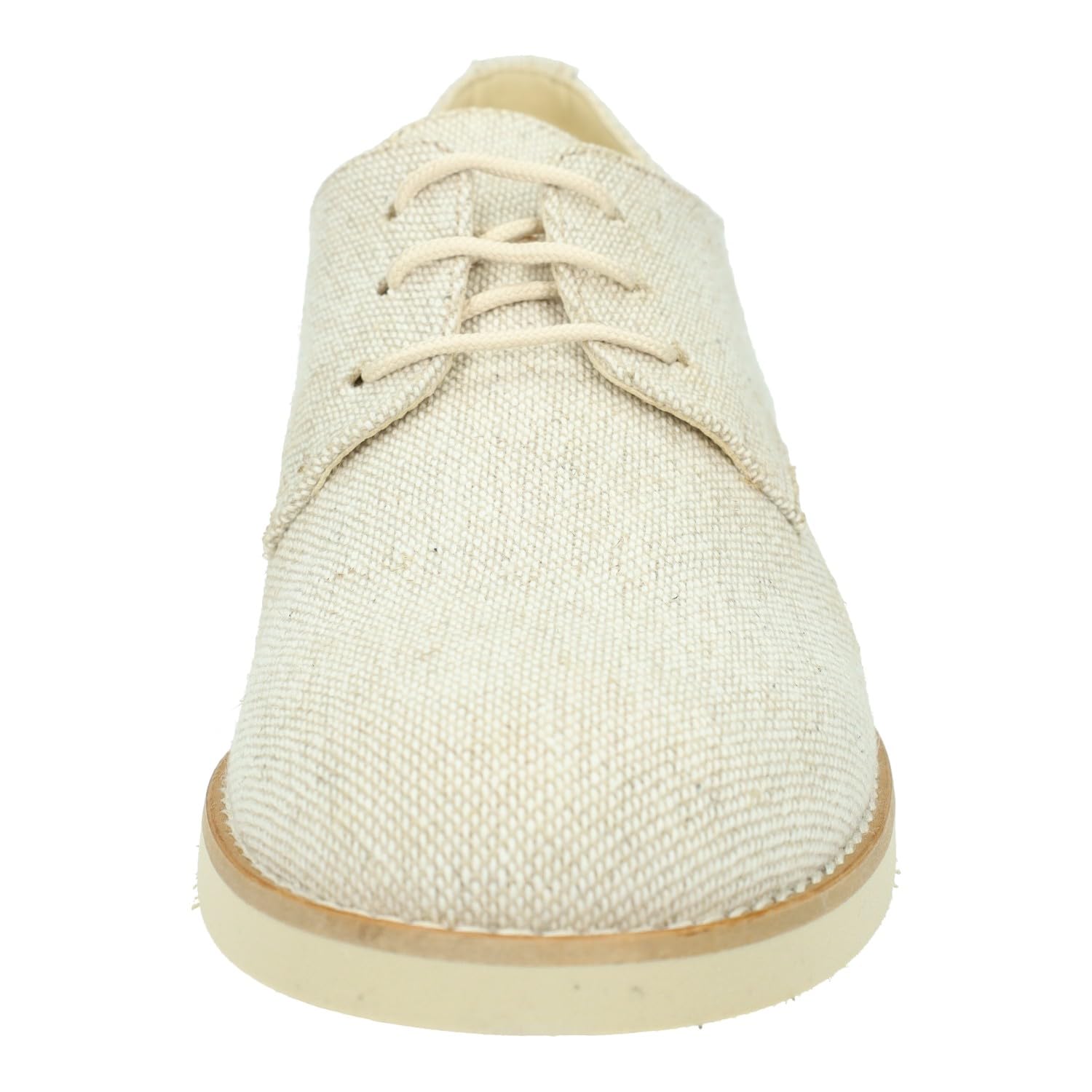 YOWAS 20344 Esparteñas de niño para comunion, en Color Lino, Plantilla de Piel y Cordones para Ajustar, Hechas en España NIÑO Zapato COMUNIÓN