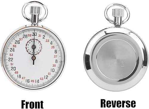 Miniatura 7 de Eboxer cronómetro mecánico, cronómetro de acero inoxidable, cronógrafo deportivo, cronógrafo deportivo, cronógrafo deportivo de mano, cronógrafo