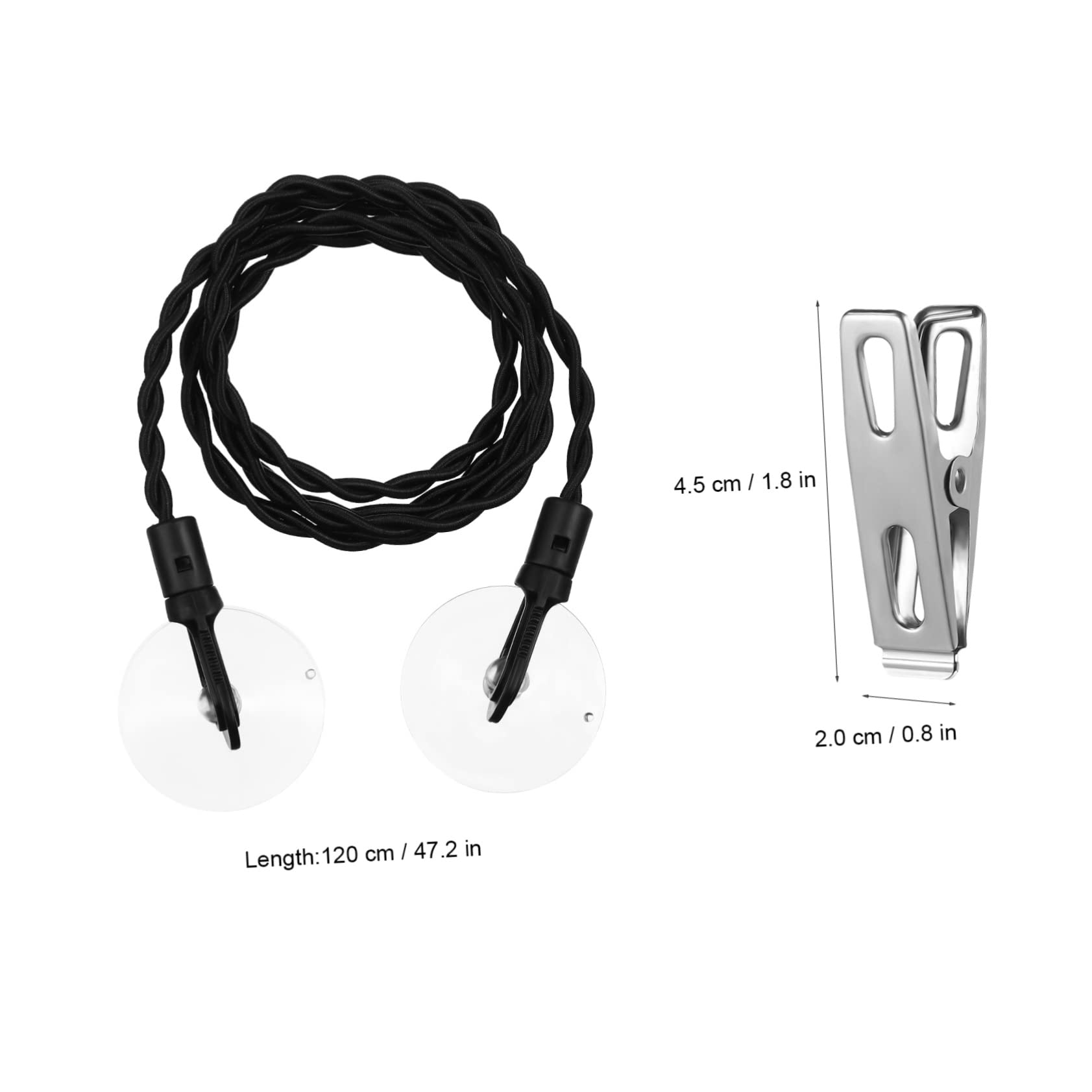 MAGICLULU 6stücke Reise-wäscheständer Einziehbare Wäscheleine Mit Haken Und Saugnäpfen Praktische Wäscheklammern Für Camping Outdoor-aktivitäten Und Unterwegs