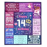 Nueasrs 14 Year Old Girl Gift Ideas Blankets 50x60 Inches, Birthday Gifts for 14 Year Old Girls, 14t