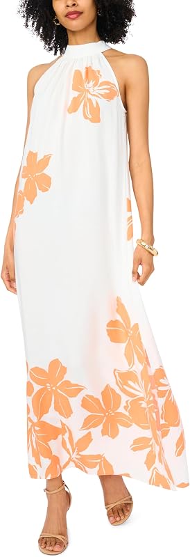 Women's Halter High Neck Maxi Dress