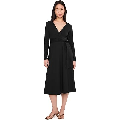 Платье PACT Fit & Flare Faux Wrap Dress