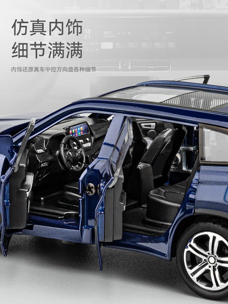 1/32 ハンランダー SUV シミュレーション合金ダイキャストカーモデル子供のおもちゃコレクション装​​飾品(Blue)