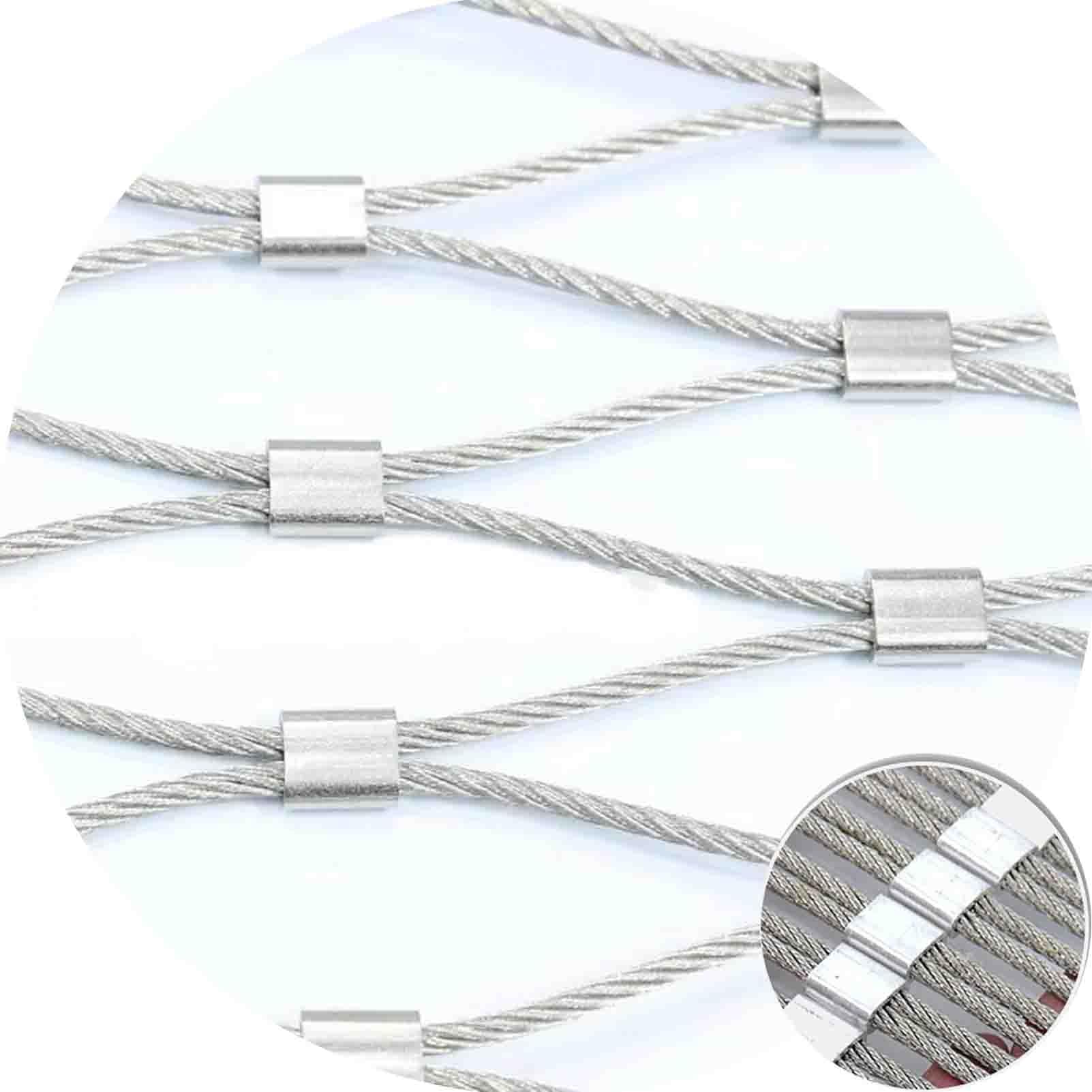 Materias Primas Metálicas Acero Inoxidable Malla 5x5cm Diámetro 2MM para Construcción Exteriores WGHGCF(1x7m)