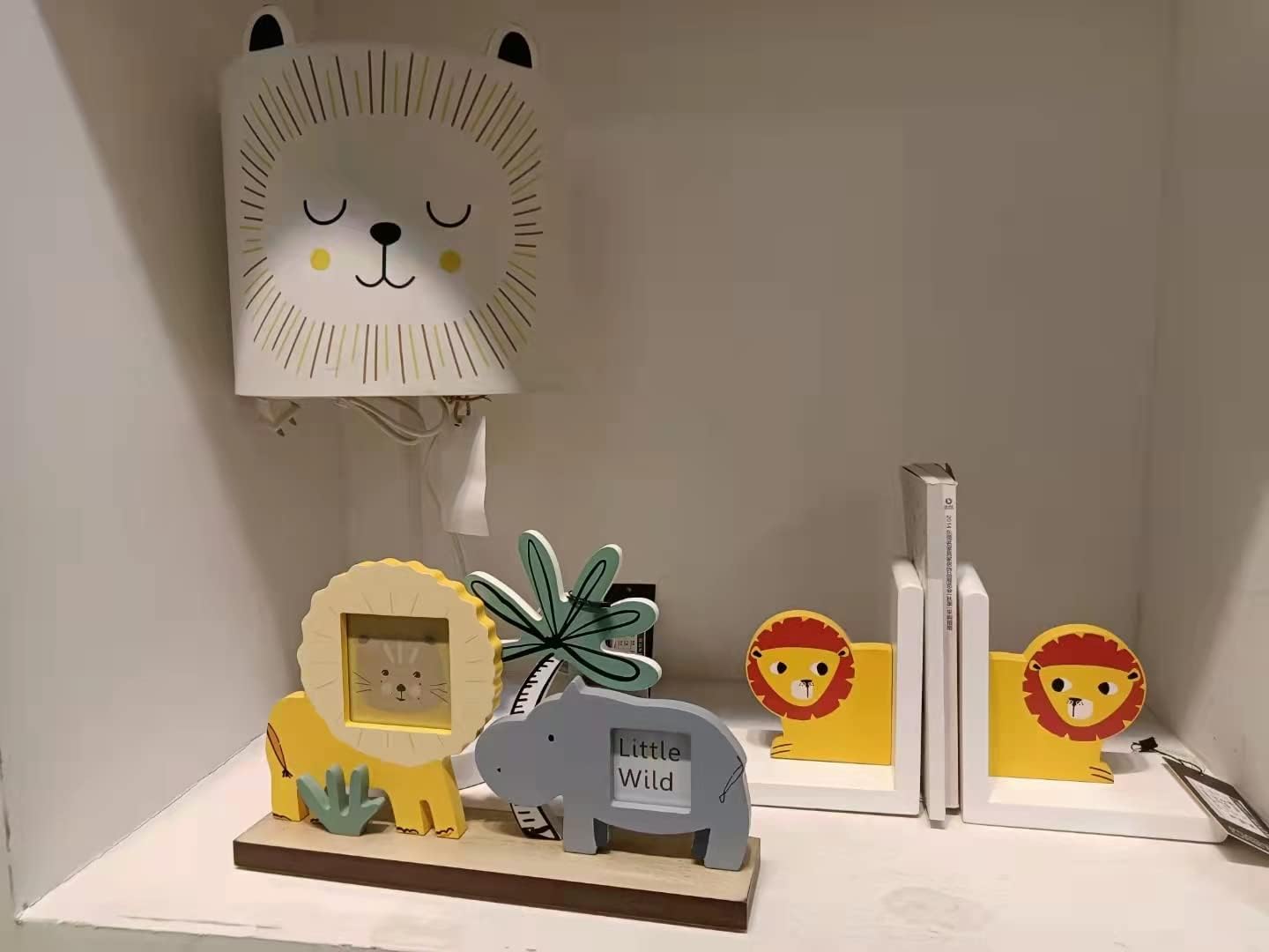 wood Photo Frame Girls Boys Wood Forest Animal Picture Frame Nursery Boys Girls Photo Frame Lion Riho