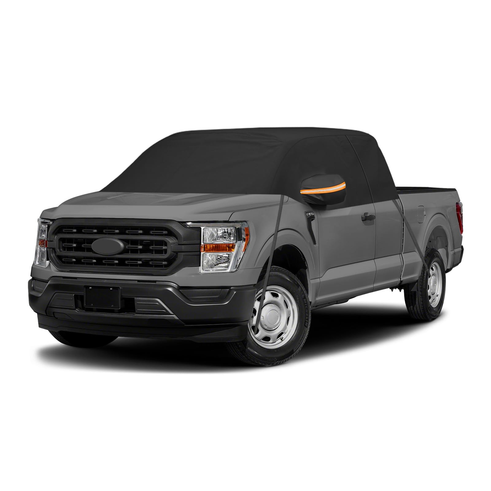 Car Cover for Full-Size Truck Extended Cab, Truck Cab Cooler Sunshade Roof Cover Compatible with Ford F-150, Chevy Silverado, Dodge Ram, GMC Sierra, Toyota Tundra, Nissan Titan