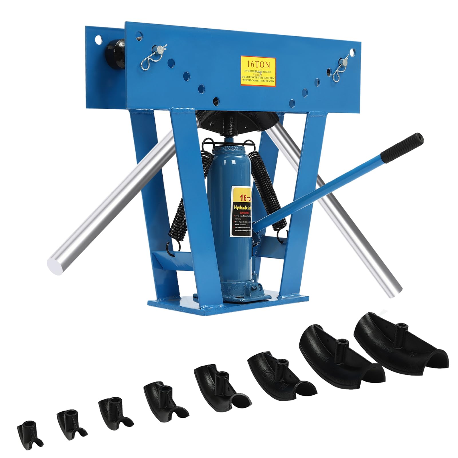 16 Ton Hydraulic Pipe Tube Bender, Manual Heavy-Duty Pipe Bending Machine, Manual Hydraulic Pipe Tube Bender Tool, sizes(1/2