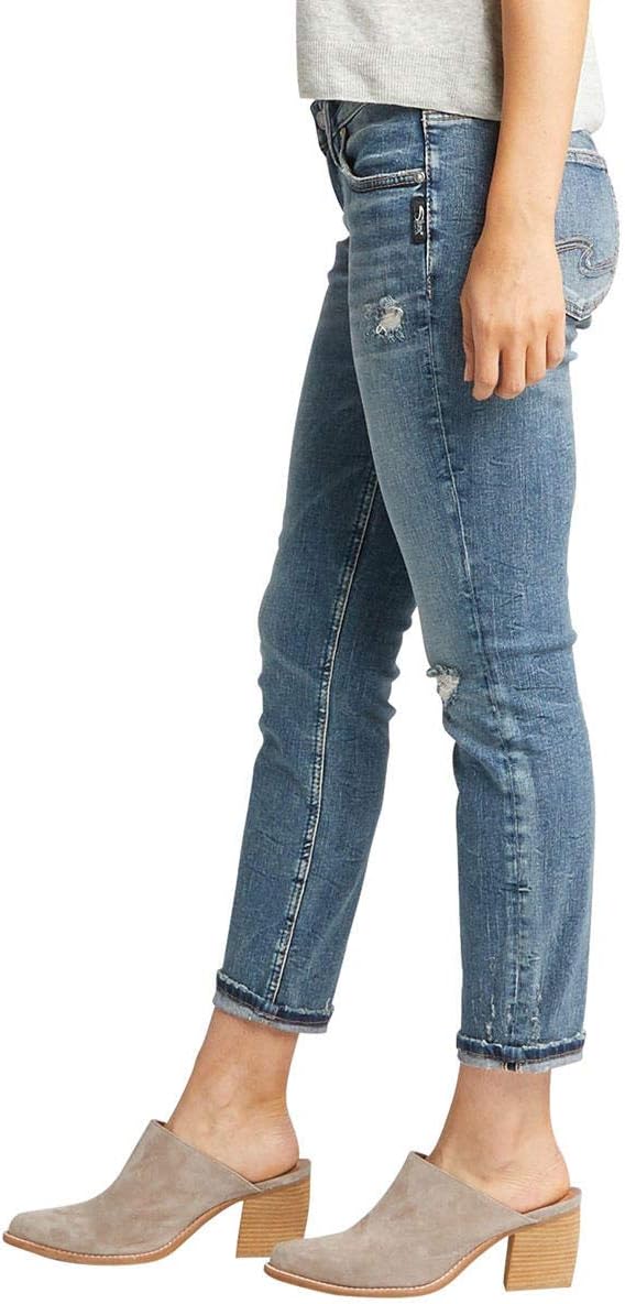 Silver Jeans-Womens Sam Relaxed Boyfriend Fit Jean