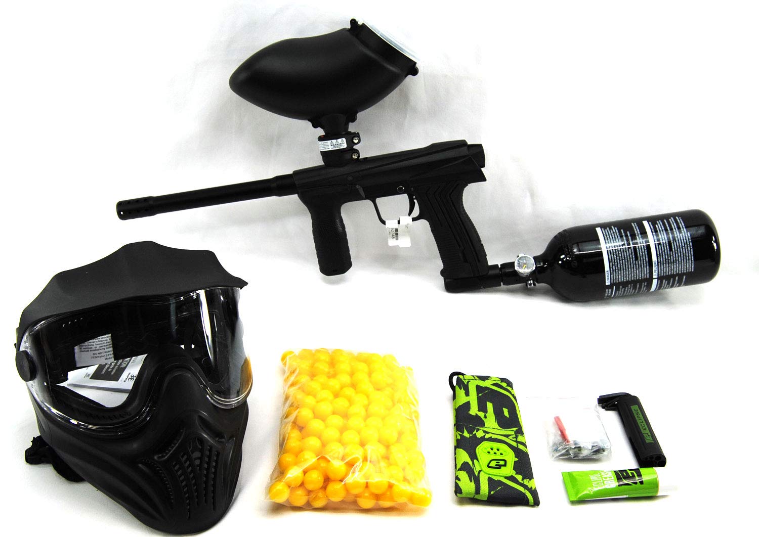 Planet Eclipse Emek 100 Package with 48/3000 HPA Tank, 200 Rd Hopper, Mask & 200 Paintballs