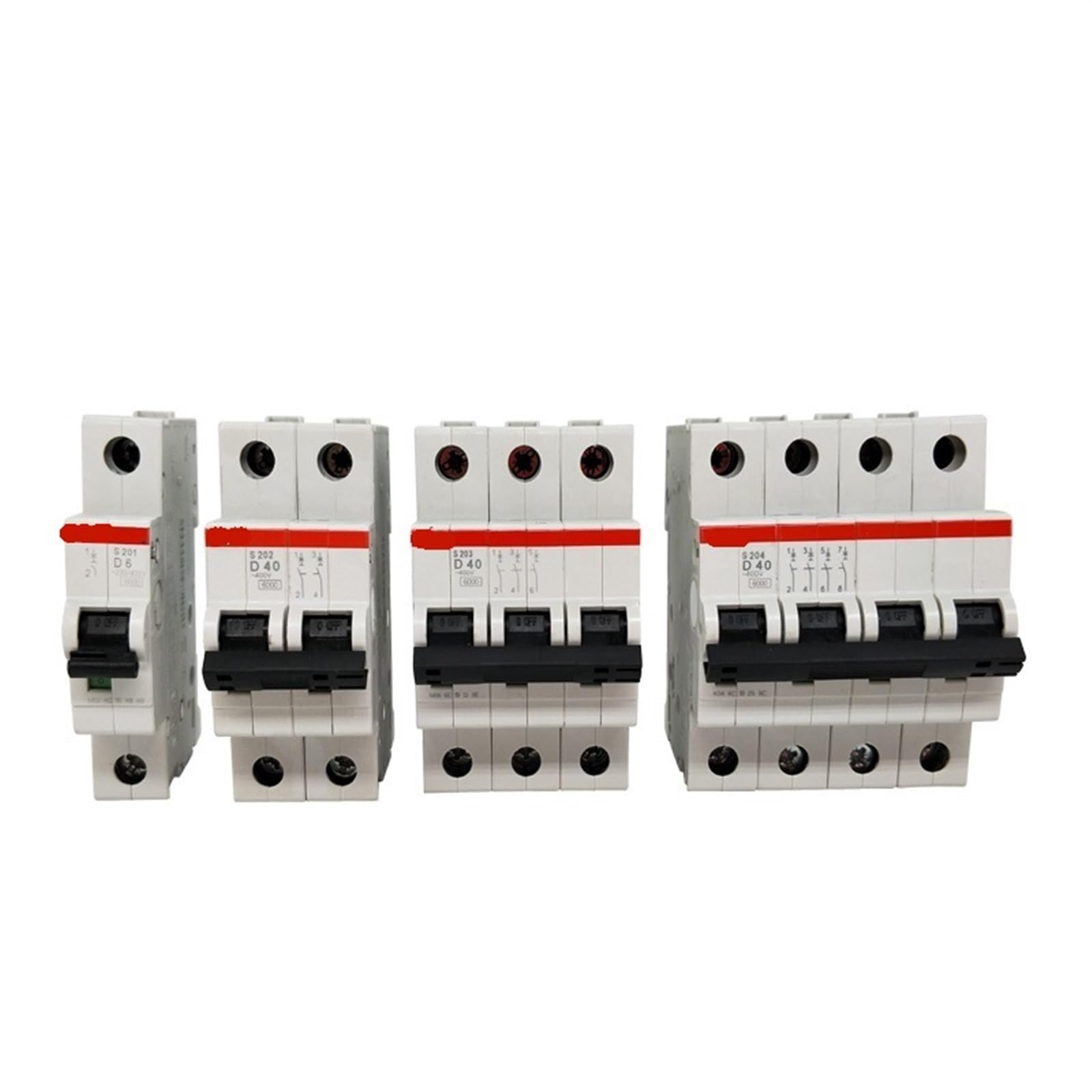 Disjoncteur miniature S200 triphasé 10A type D pour protection circuit électrique - 7