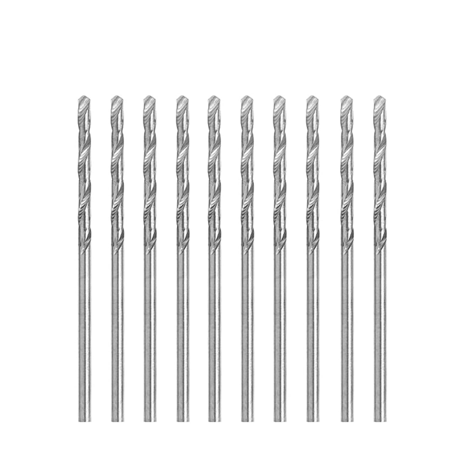 Foret hélicoïdal, Forets Hélicoïdaux HSS 10 Pièces, 0.5-1mm for Métal, Bois Et Plastique