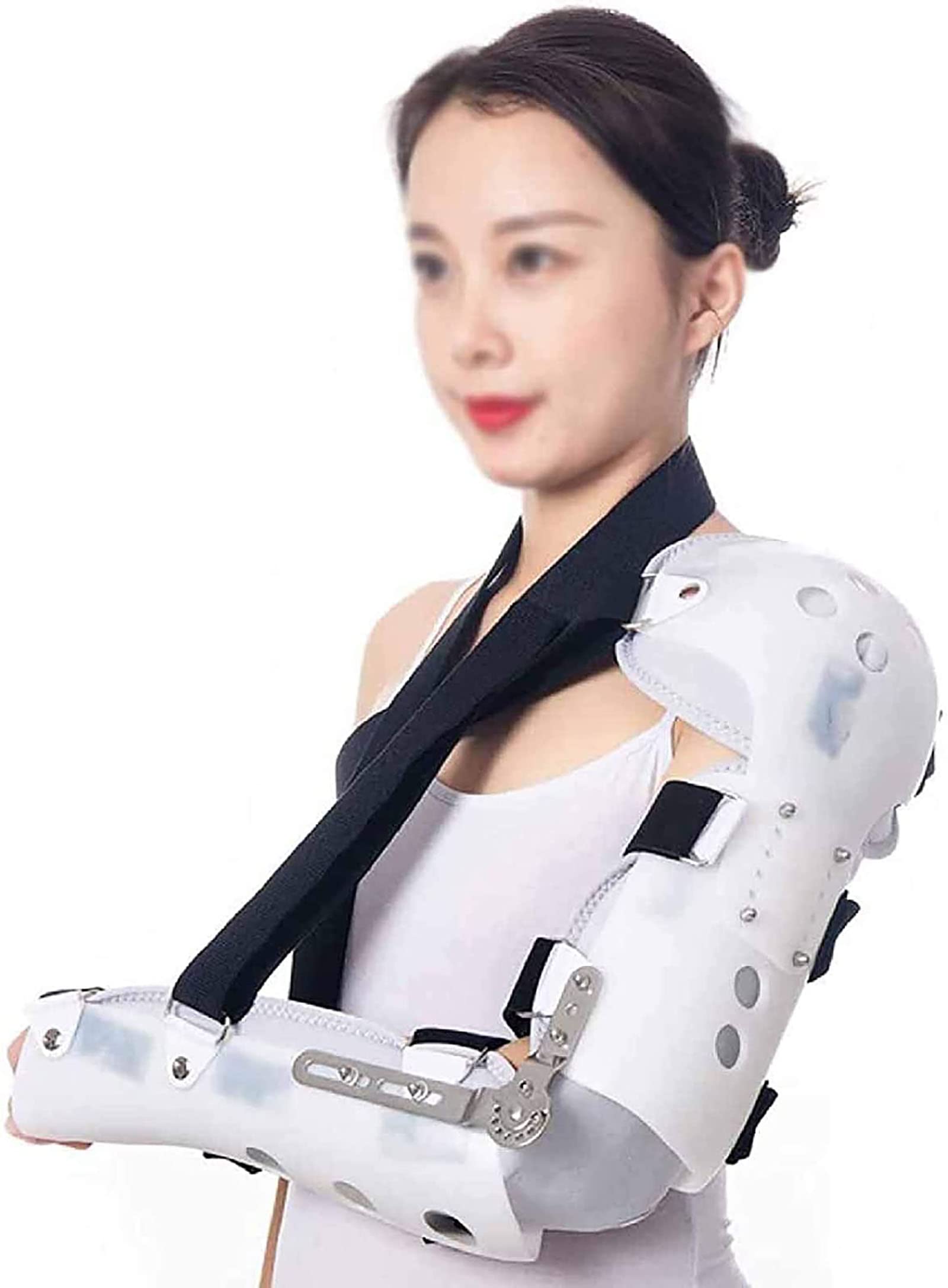 HAILM Shoulder Brace Adjustable Shoulder Immobilizer for Broken And Fractured Bones Arm Sling Shoulder Immobilizer Brace R