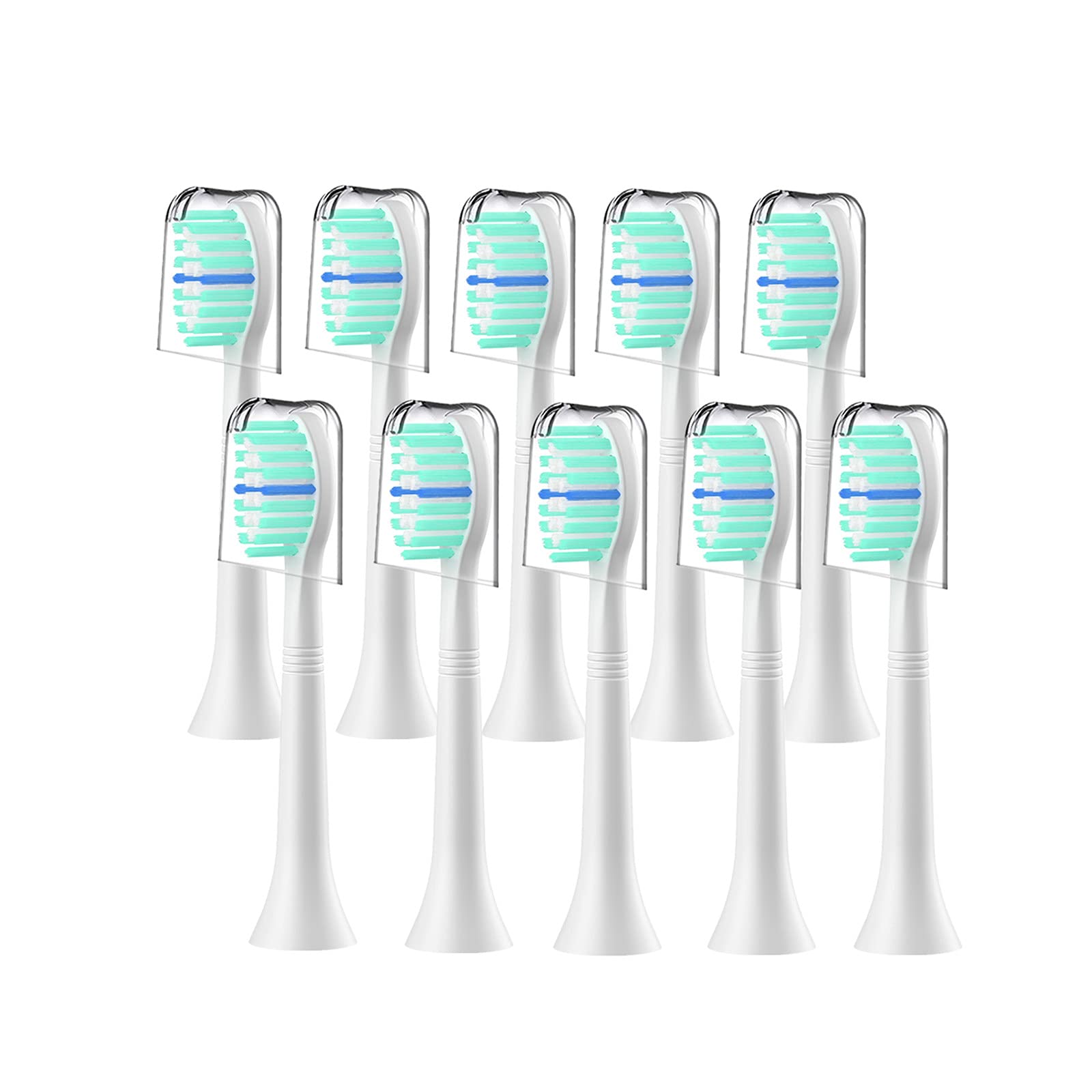 NYTCNHO Replacement Toothbrush Heads Compatible with Philips Sonicare,10 Pack Electric Brush Heads ProResults for FlexCare/HealthyWhite&MoreCarbonfree Certified