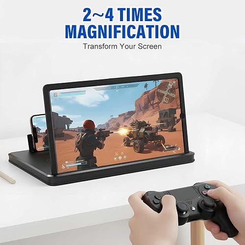 Miniatura 4 de Lupa de pantalla mejorada para teléfono celular, lupa de pantalla 2026, ampliadores de lupa de teléfono móvil con pantalla HD 3D para películas y