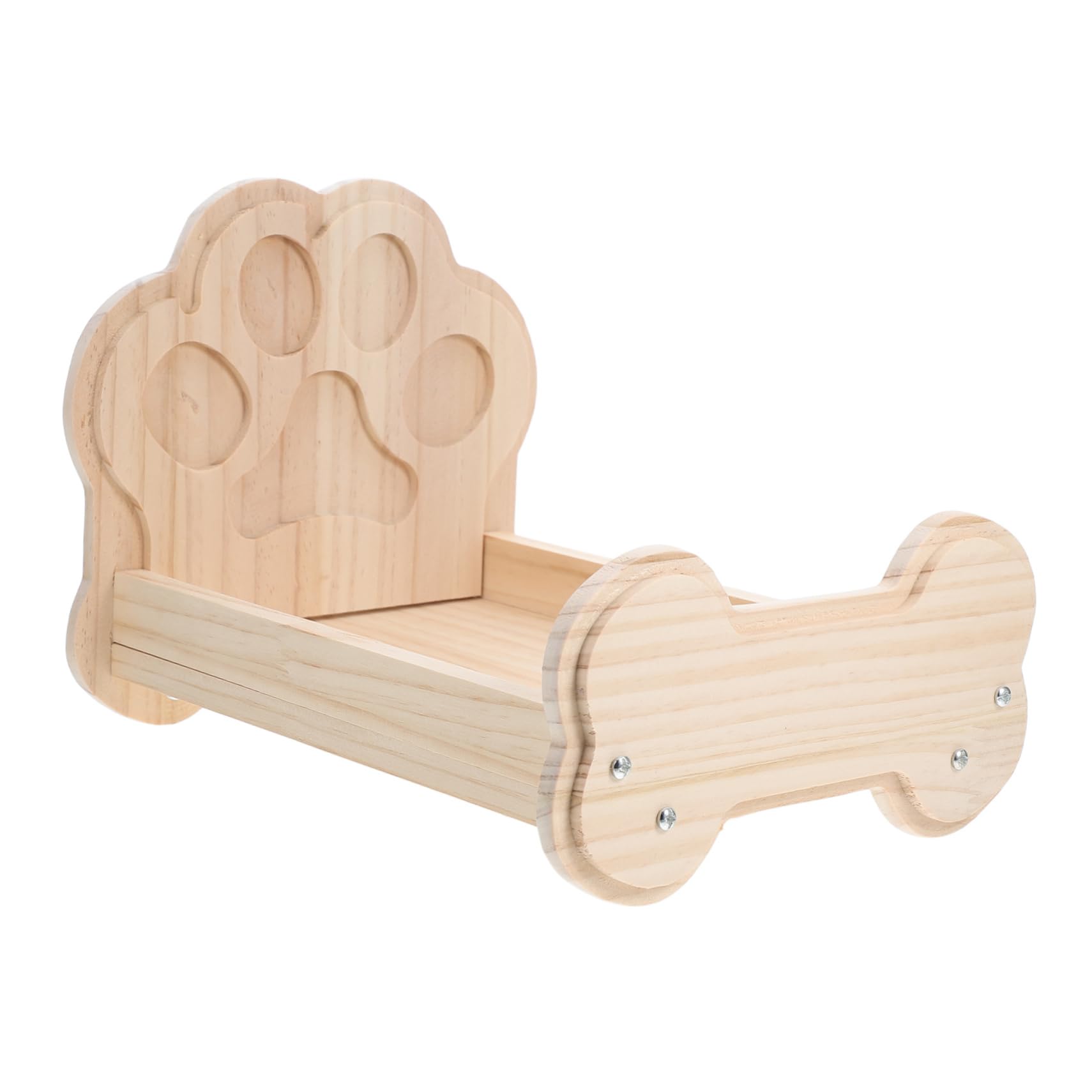 Gemütliches Kaninchen Holzbett Leicht Zusammenzubauen für Meerschweinchen und Kaninchen Bequemer Schlafplatz im Käfig