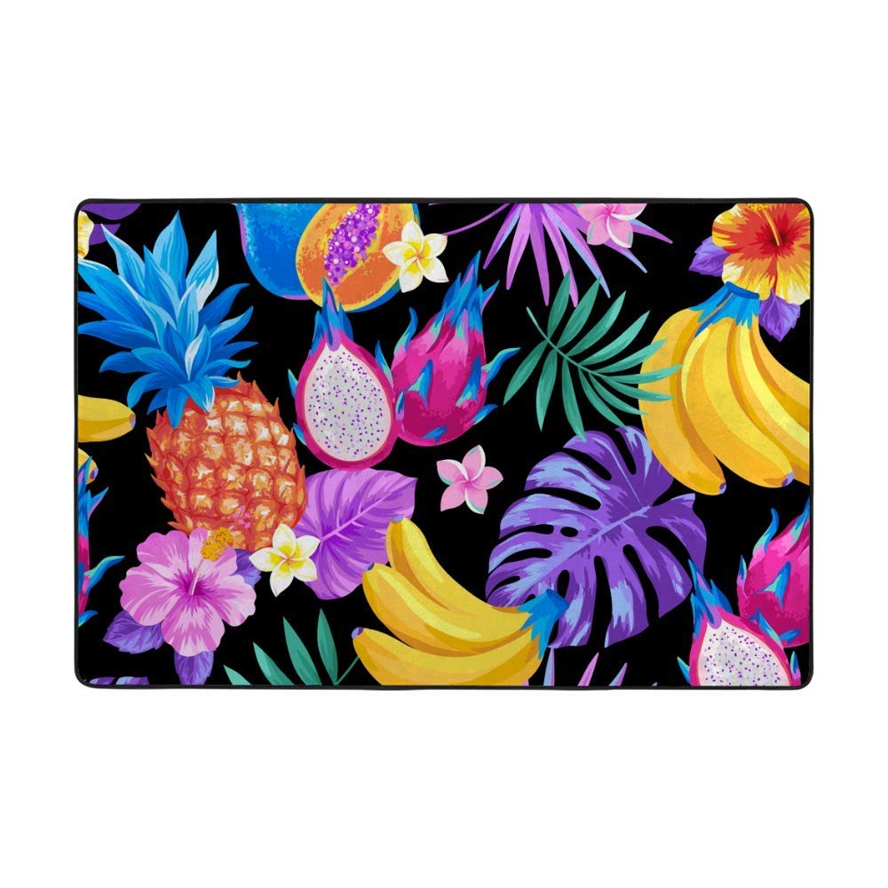 Tapis de sol en velours corail épais de qualité supérieure décoration exotique