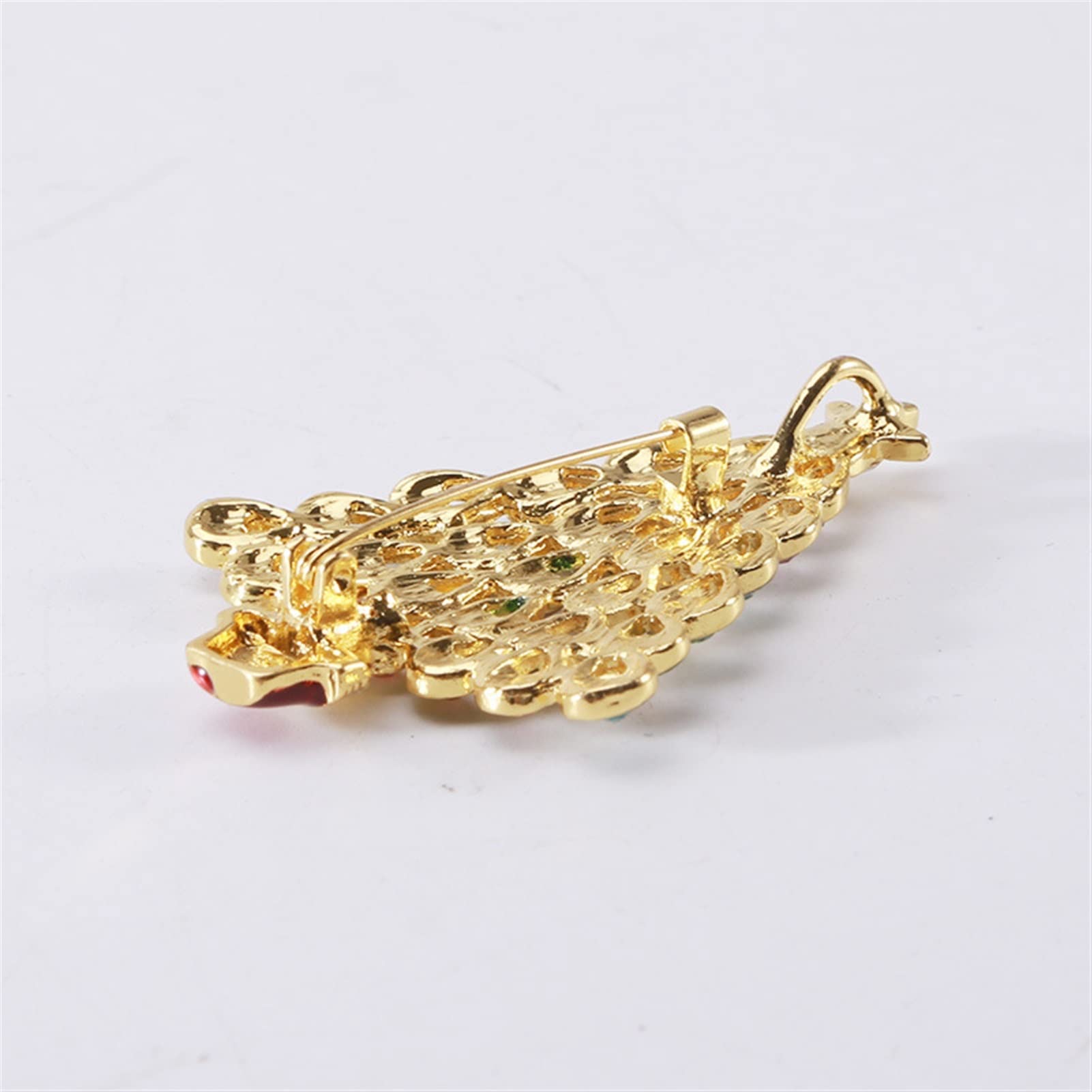 WXKAGF Broszki damskie Rhinestone broszka choinkowa emalia roślinna broszka Pin biżuteria prezent świąteczna biżuteria sukienka akcesoria do swetrów broszka Pin