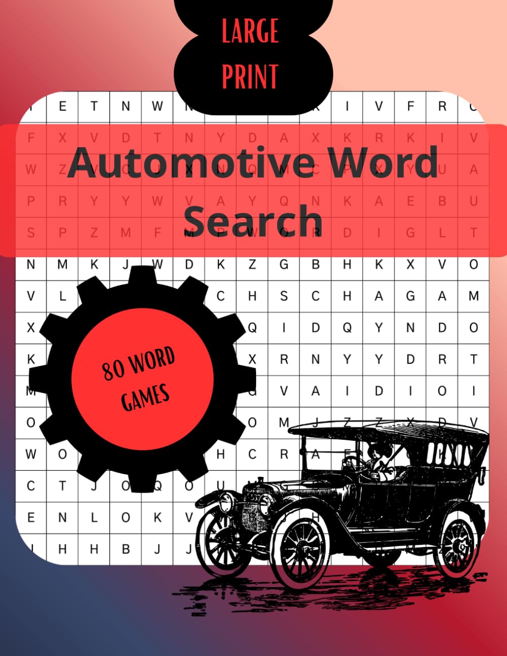 Automotive Word Search: Large Print Car Puzzle | Word Games for Car Lover | Car Word Search