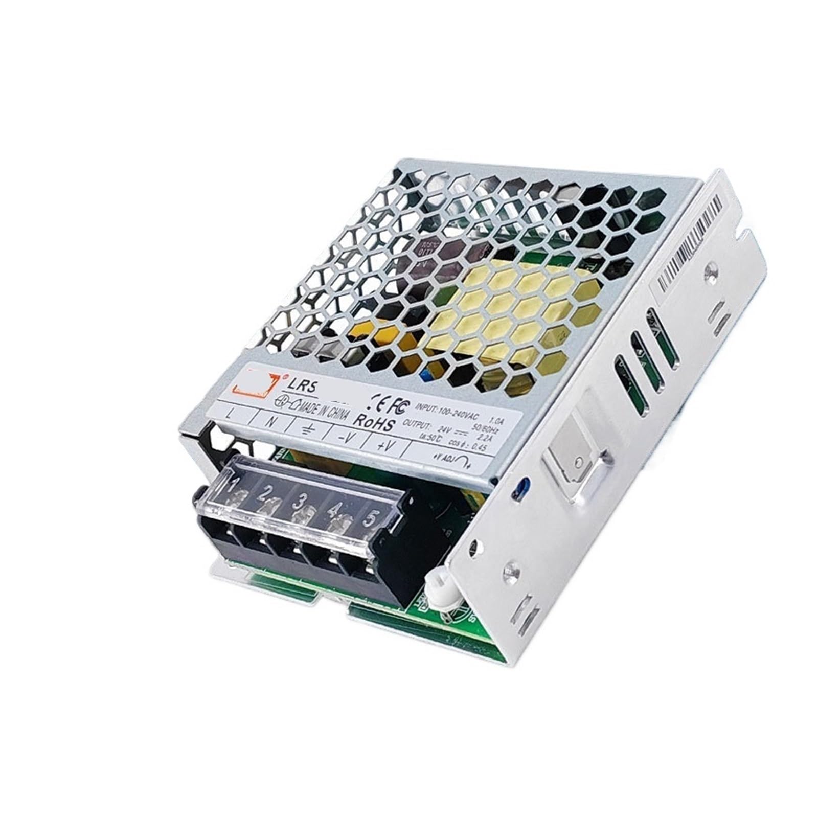 PWANUIGTE LRS-50W-24V12V Thin Industrial Switching Power Supply Input 220VAC AC to DC(LRS-50W-24V)