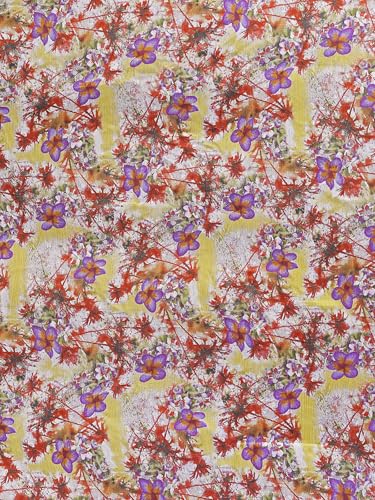 Image of Garden Vareli Floral Print Chiffon Saree