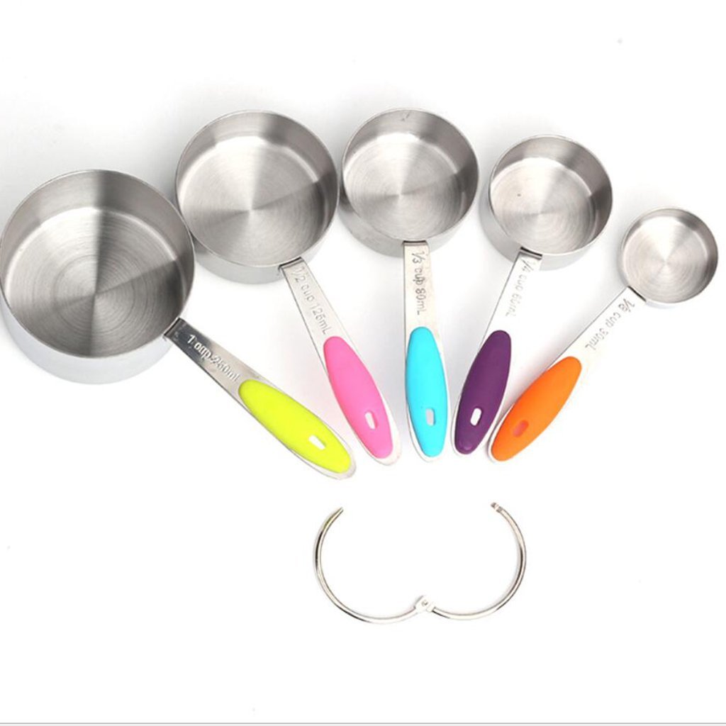 10-teiliges Messbecher- und Messlöffel-Set aus Edelstahl zum Backen, Kochen, Küchenhelfer