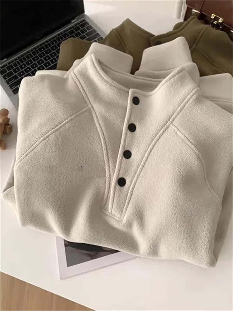 Sudadera para Mujer, Manga Raglán, con Capucha, Forrada de Felpa