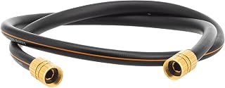 Giraffe Tools 5/8" x 6ft No-Kink Garden Hose, Custom Length, Flexible Leakproof, 600 PSI Burst, Double Female Fittings, Black Orange
