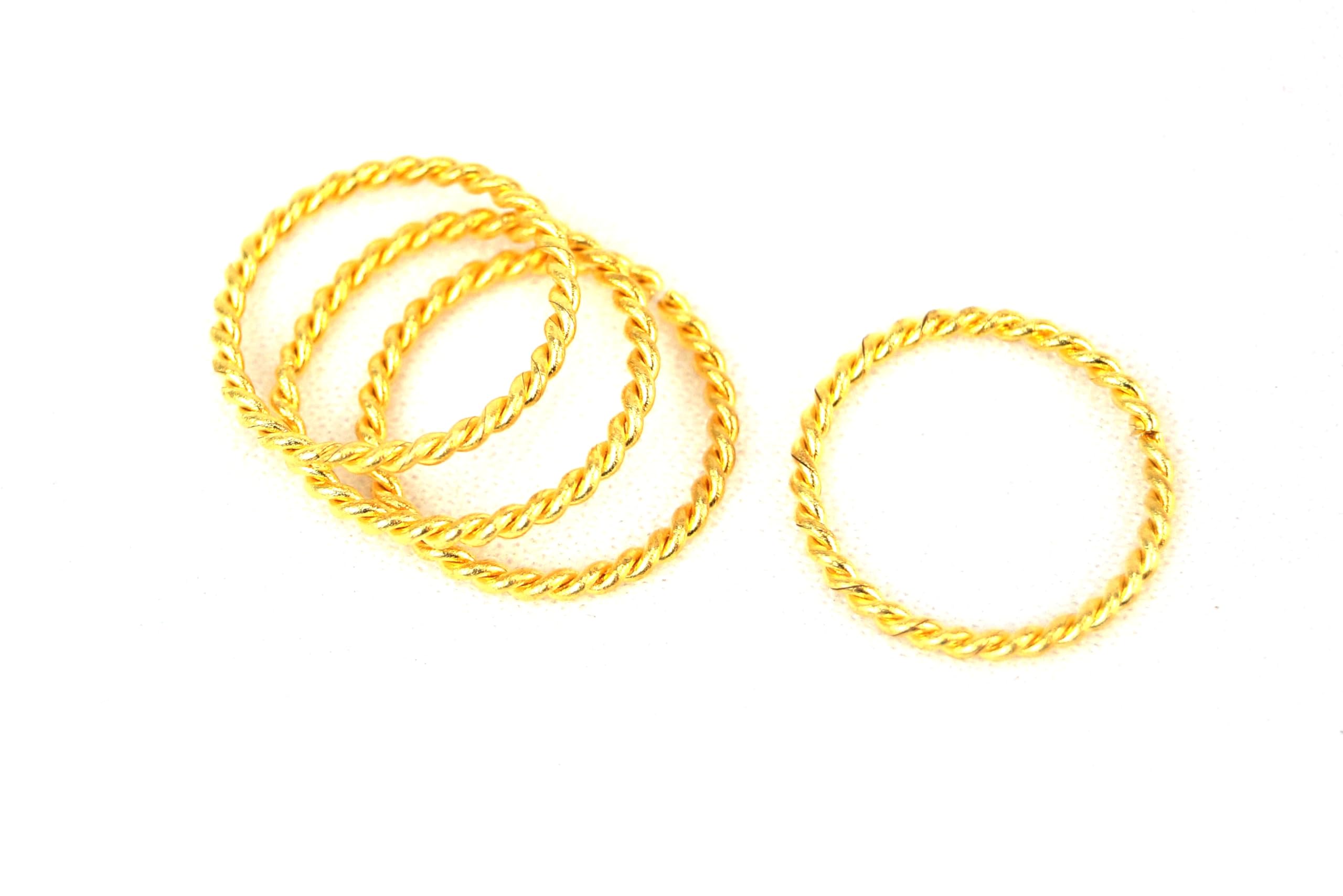 Daily Use Metal Alloy (Panchaloha) Toe Ring For Women- Thin & Delicate Twisted Rings - Adjustable-image-27