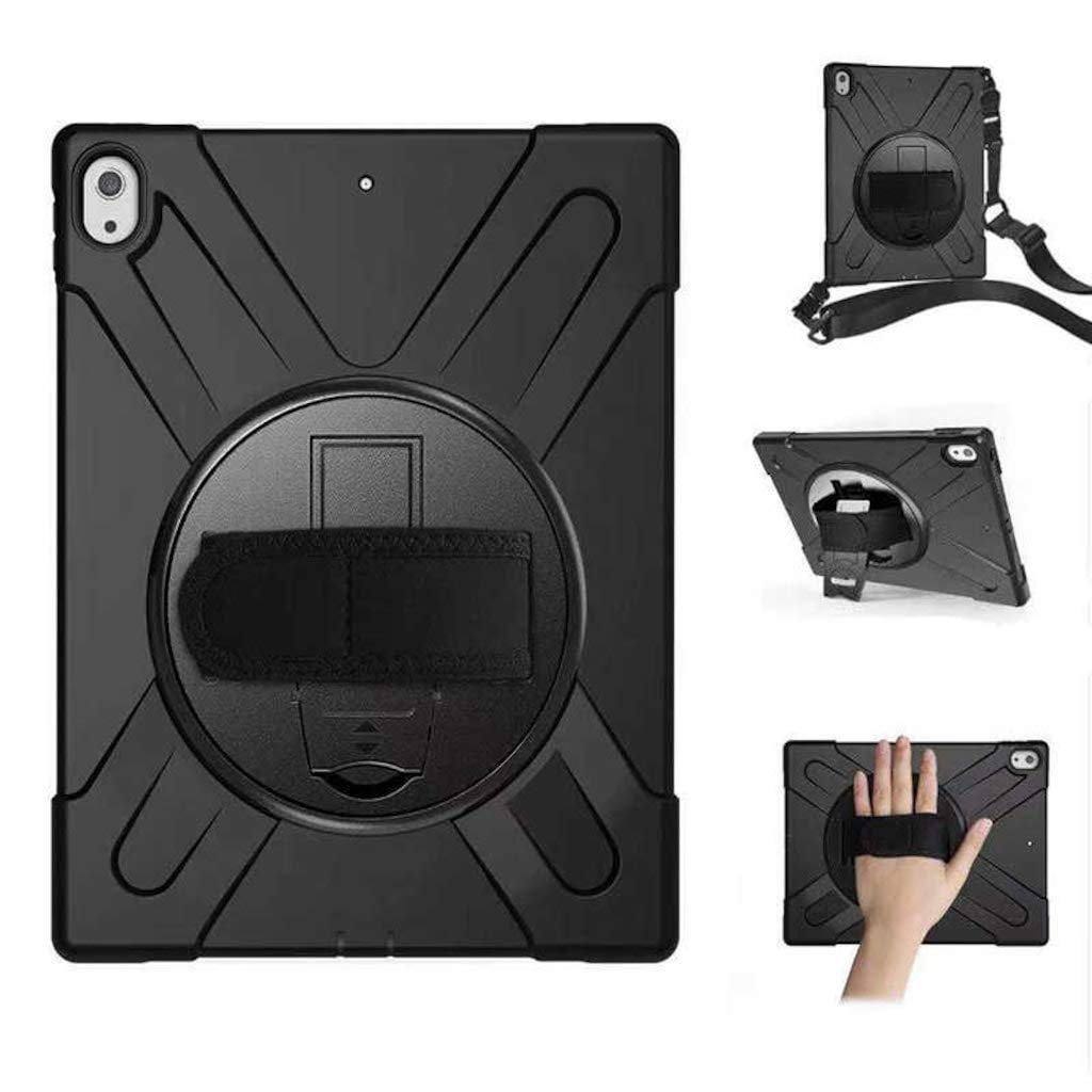 Zore Apple ile uyumlu iPad Pro 12.9 2018 (3.Nesil) Kılıf Defender Tablet Silikon Siyah